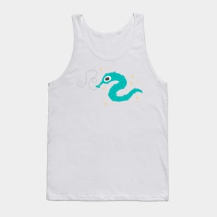 Green Worm-on-a-String Tank Top